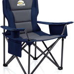 Heavy Duty Camping Chair with Cooler Storage – Single or Twin Pack