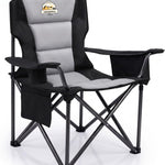Heavy Duty Camping Chair with Cooler Storage – Single or Twin Pack