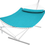 2-Person Hammock with Adjustable-Height Stand, Pillow & Carrying Bag