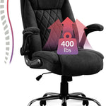 High-Back Office Chairs – Flip-Up Arm & Reclining Footrest Styles