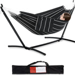 Double Hammock with Steel Stand – 450 lb Capacity, Indoor & Outdoor