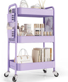 3-Tier Metal Rolling Cart – Foldable or Fixed Pegboard Styles
