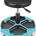 360° Swivel Pneumatic Mechanic Stool — 300–330 lbs Capacity, Padded Seat | Trufairs