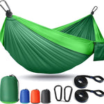 Portable Camping Hammock with Tree Straps – Lightweight Nylon Travel Hammock