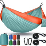 Portable Camping Hammock with Tree Straps – Lightweight Nylon Travel Hammock