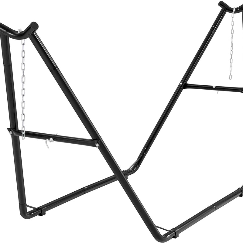 Adjustable Heavy-Duty Hammock Stand – Steel Frame, 550-660 LB Capacity, Fits 9-14 Ft Hammocks