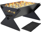 Portable Folding Charcoal Grill & Campfire Fire Pit