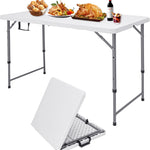 4 ft Adjustable-Height Folding Camping Table