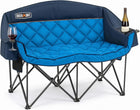 Oversized 2-Person Folding Camping Loveseat Chair – Heavy Duty Outdoor Seating