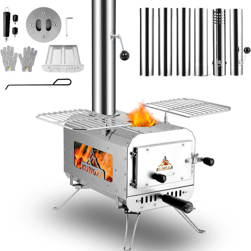 Portable Wood Stove for Camping, Tent Stove