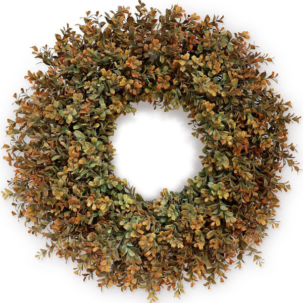 Artificial Fall Wreath with Pumpkins & Peonies for Front Door — 22–28 in. Autumn, Farmhouse & Thanksgiving Door Wreath