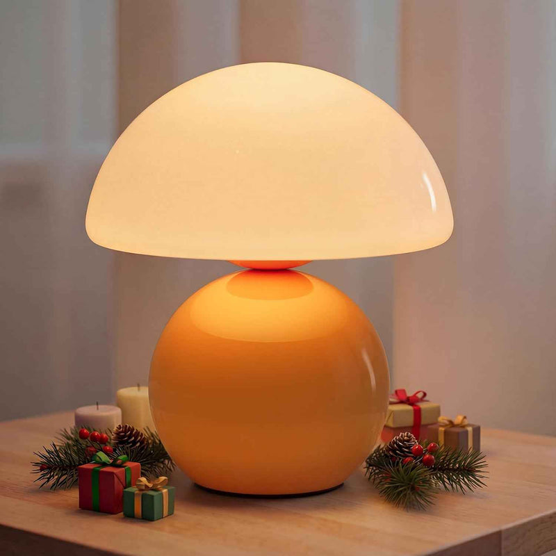 MUSHROOM LAMP – CORDLESS, RECHARGEABLE & TOUCH-DIMMABLE
