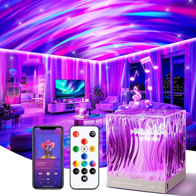 SUNSET LAMP & NORTHERN LIGHTS PROJECTORS WITH REMOTE