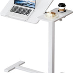 Adjustable Overbed Table With Wheels for Bed & Laptop