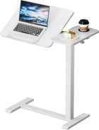 Adjustable Overbed Table With Wheels for Bed & Laptop
