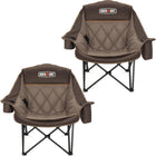 Oversized Camping Chairs 2 Pack – Extra-Large Folding Outdoor Chairs, Padded