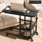 C-SHAPED SIDE TABLE WITH CHARGING STATION – SOFA & BEDSIDE END TABLE