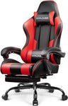 GAMING CHAIR WITH FOOTREST – LUMBAR SUPPORT & 360° SWIVEL - Media 1
