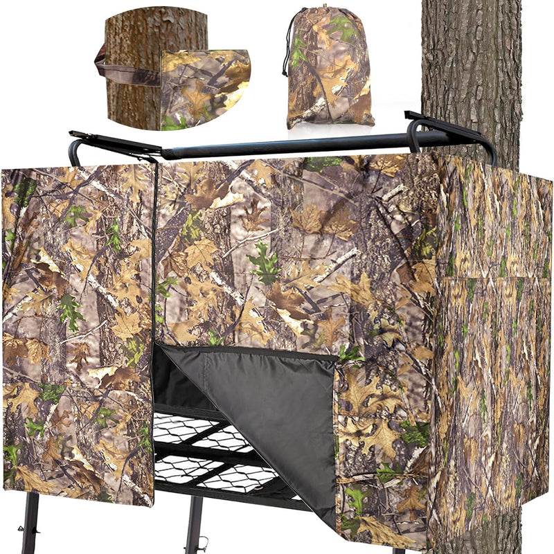 Universal Camo Tree Stand Blind Cover – Frames Not Included