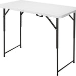 4 ft Adjustable-Height Folding Camping Table