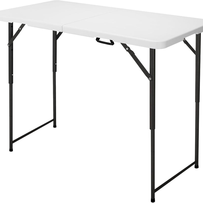 4 ft Adjustable-Height Folding Camping Table