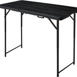 4 ft Adjustable-Height Folding Camping Table