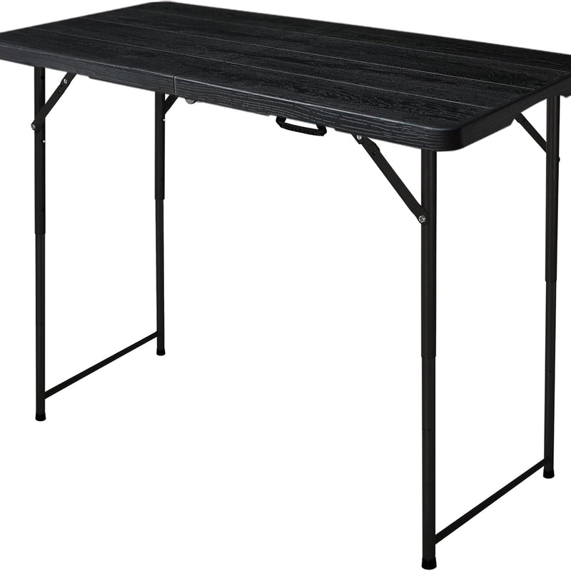 4 ft Adjustable-Height Folding Camping Table