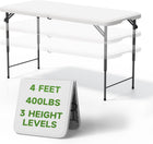 4 ft Adjustable Folding Camping Table