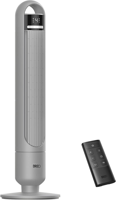 Tower Fan With Remote – 90° Oscillation, 36″ & 42″ - 36" Lizard Grey – 4 Speed