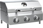 PORTABLE STAINLESS STEEL TABLETOP PROPANE GRILL – 2 & 3 BURNER OUTDOOR BBQ OPTIONS
