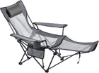 Premium Reclining Camping Chair with Footrest & Headrest – 4-Position Adjustable Recline