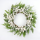 CHRISTMAS BERRY WREATH FOR FRONT DOOR – WINTER PINE HOLIDAY DÉCOR