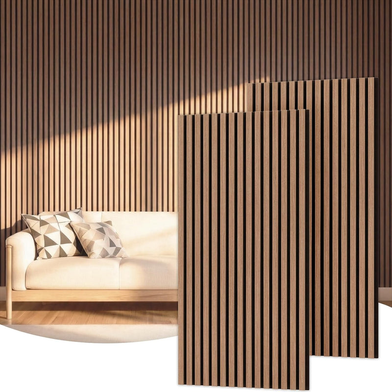 Wood Slat Acoustic Wall Panels – 2, 4 & 6 Packs