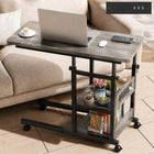 C-SHAPED SIDE TABLE WITH CHARGING STATION – SOFA & BEDSIDE END TABLE