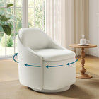 Swivel Accent Chair with Storage, 360 Degree Velvet Small Accent Chair, No Assembly Comfy Bedroom Chair for Living Room, Reading, Dressing Room