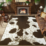 Faux Cowhide Rug – Animal Print Area Rug for Living Room, Bedroom & Office