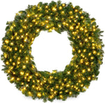 Artificial Christmas Wreath for Front Door, Christmas Wreaths, Greenery Winter Wreaths Holiday Decor - Media 1