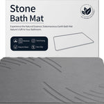 Stone Bath Mat – Quick-Dry, Non-Slip Pad Included