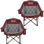 Oversized Camping Chairs 2 Pack – Extra-Large Folding Outdoor Chairs, Padded
