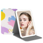 Portable LED Makeup Mirror – Rechargeable, Adjustable Brightness, Compact & Travel-Friendly