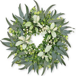 EUCALYPTUS WREATH FOR FRONT DOOR – FARMHOUSE GREENERY DÉCOR - Media 1