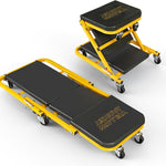 2-in-1 Mechanic Creeper Seat - Folding Z-Creeper, 300-450 lb
