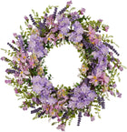 HYDRANGEA WREATH FOR FRONT DOOR – ARTIFICIAL FLORAL PORCH DÉCOR