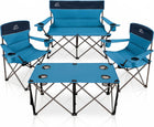 Outdoor 4-Piece Folding Chair and Table Set – Perfect for Camping and Picnics