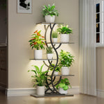 Plant Stand with Grow Lights – Indoor Plant Shelf, 4 to 9 Tiers