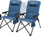 Reclining Camping Chair – 3-Position High-Back Folding Chair with Lumbar Support