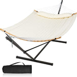 2-Person Hammock with Adjustable-Height Stand, Pillow & Carrying Bag