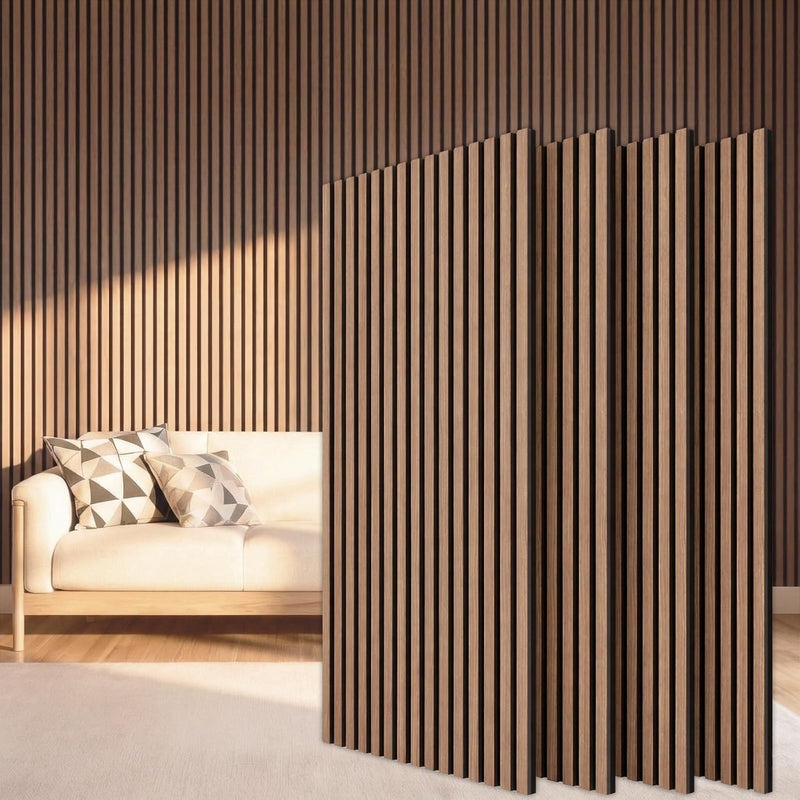 Wood Slat Acoustic Wall Panels – 2, 4 & 6 Packs