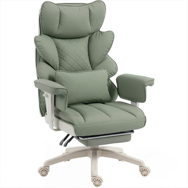 High-Back Office Chairs – Flip-Up Arm & Reclining Footrest Styles