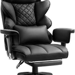 High-Back Office Chairs – Flip-Up Arm & Reclining Footrest Styles